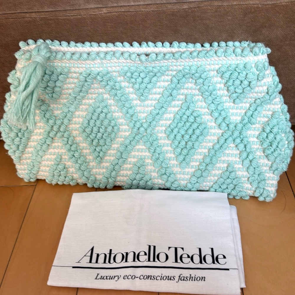 Antonello Tedde luxury Eco conscious clutch (NWOT)